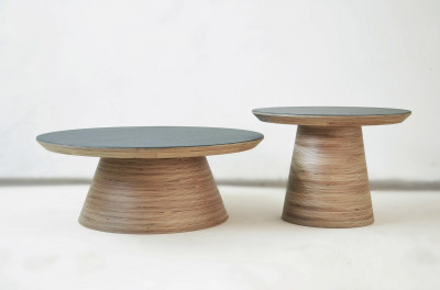 Komplet Konferenčné stoly BLACK CHAMPIGNON SET Komplet Konferenčné stoly BLACK CHAMPIGNON SET